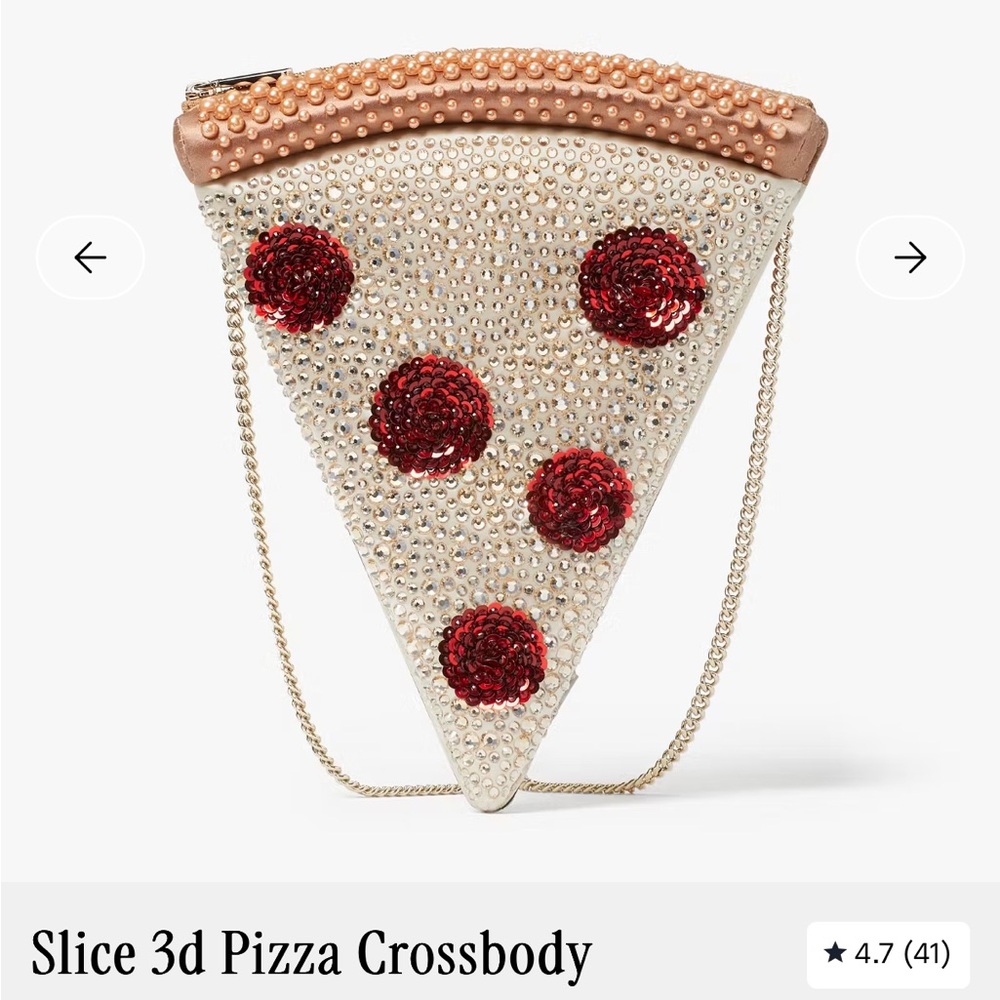 Kate Spade Beaded Pizza Slice Crossbody Bag
